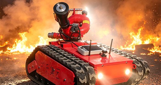 Top-Selling Remote-Controlled Crawler Fire Monitor Robot | 60L/S Long-Range Fire Suppression